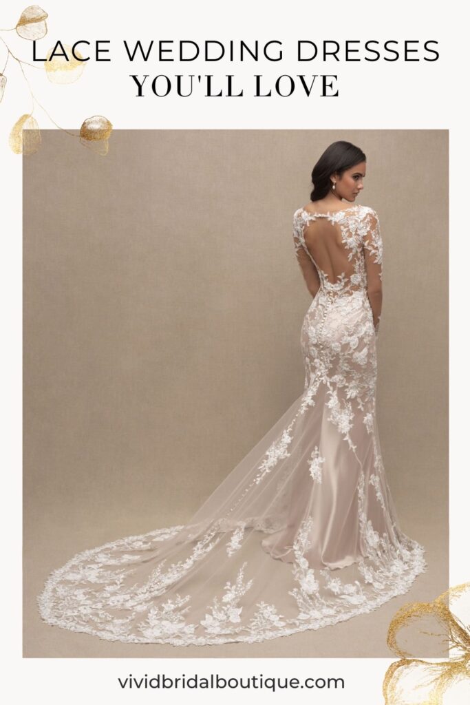 blog post graphic for "Lace Wedding Dresses You'll Love" from The Wedding Shoppe